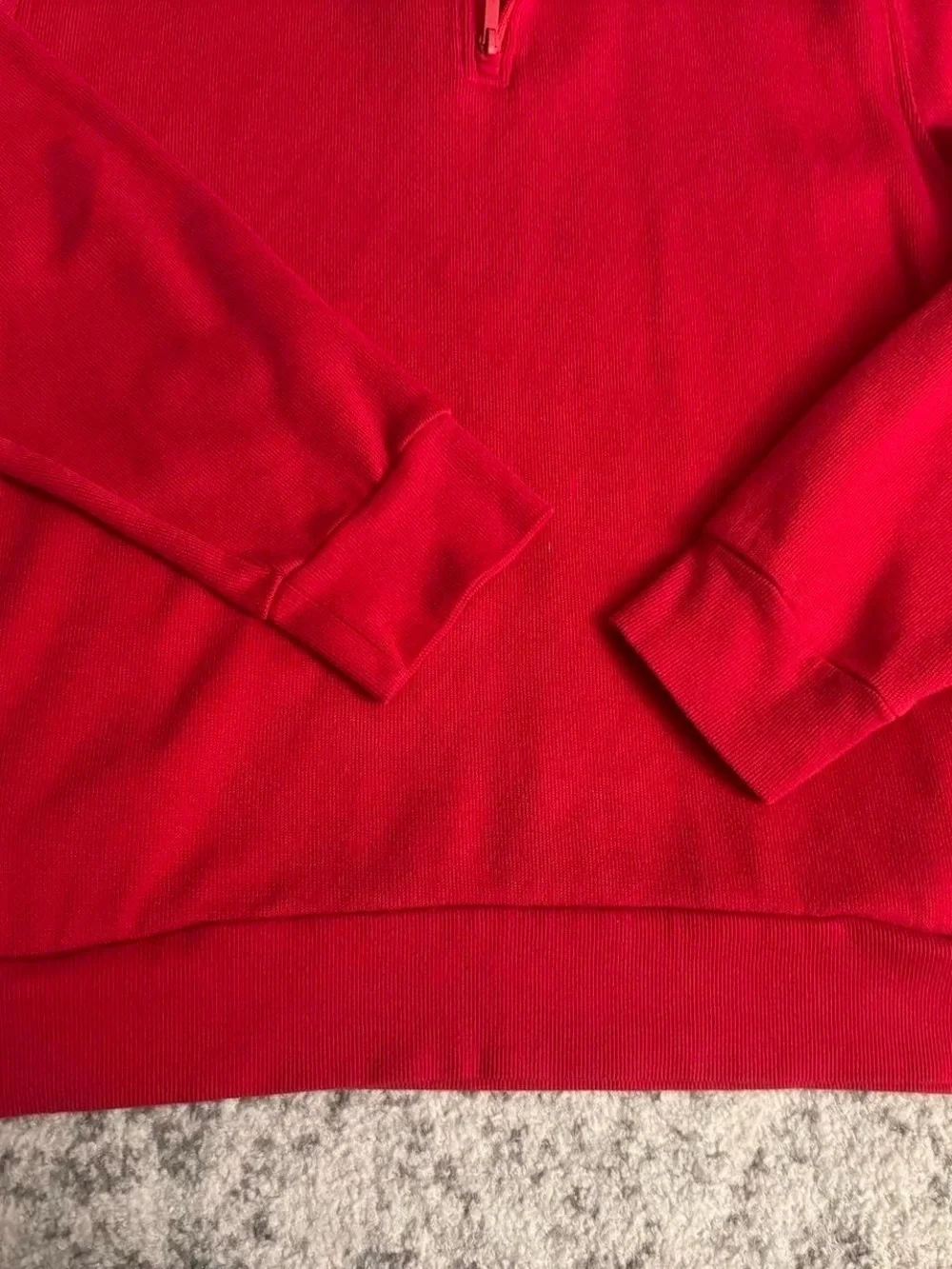 Le Tigre Red Quarter Zip Sweater Size XL
